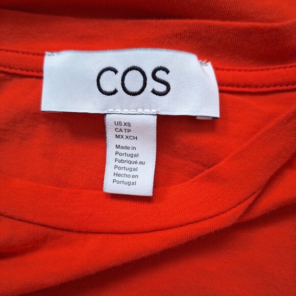 COS Orange Long Sleeve Tee - Picture 4 of 6